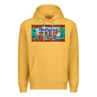 Mustard american babe Premium Hoodie - Artiststas