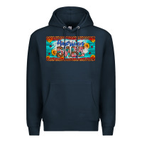 Navy american babe Premium Hoodie - Artiststas