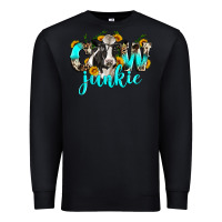 Black cow junkie Premium Sweatshirt - Zillion Design Studio