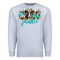 Heather Grey cow junkie Premium Sweatshirt - Zillion Design Studio
