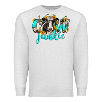 Oatmeal Heather cow junkie Premium Sweatshirt - Zillion Design Studio