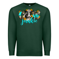 Sports Green cow junkie Premium Sweatshirt - Zillion Design Studio