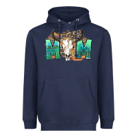 Navy mom with bull skull Heavyweight Hoodie - Zillion Design Studio