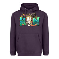 Plum mom with bull skull Heavyweight Hoodie - Zillion Design Studio