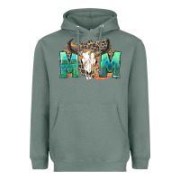 Sage mom with bull skull Heavyweight Hoodie - Zillion Design Studio