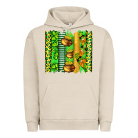 Pigment French Oak st patricks gnomes and cloves with leopard  brushstrokes Urban Hoodie - Artiststas