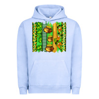 Pigment Grape Ice st patricks gnomes and cloves with leopard  brushstrokes Urban Hoodie - Artiststas
