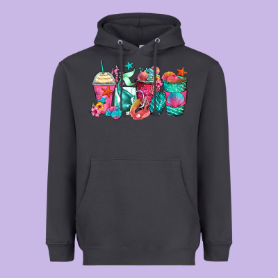 Heavyweight Hoodie mermaid tail coffee cups