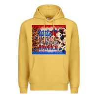 Antique Gold little miss america Premium Hoodie - Artiststas