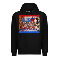 Black little miss america Premium Hoodie - Artiststas