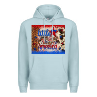 Blue Mist little miss america Premium Hoodie - Artiststas