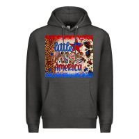 Charcoal Heather little miss america Premium Hoodie - Artiststas