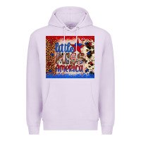 Lilac little miss america Premium Hoodie - Artiststas