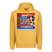 Mustard little miss america Premium Hoodie - Artiststas