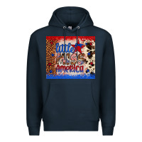 Navy little miss america Premium Hoodie - Artiststas