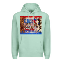 Seafoam little miss america Premium Hoodie - Artiststas