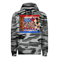 Slate Camo little miss america Premium Hoodie - Artiststas