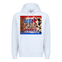 White little miss america Premium Hoodie - Artiststas