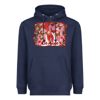 Navy Be Mine Rooster Heavyweight Hoodie - RanaPortraitStore
