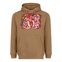 Toasted Coconut Be Mine Rooster Heavyweight Hoodie - RanaPortraitStore
