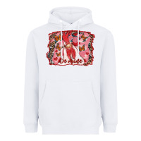 White Be Mine Rooster Heavyweight Hoodie - RanaPortraitStore