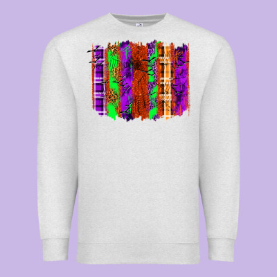 Halloween Brushstrokes Premium Sweatshirt Designed By Texasbilliewilder