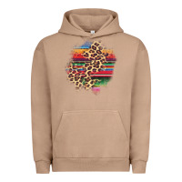 Pigment Burro serape leopard patch Urban Hoodie - AdoDesignShop