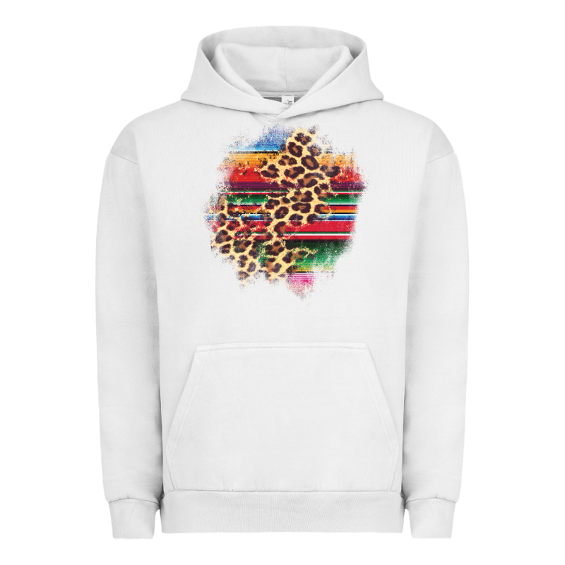 Serape Leopard Patch Urban Hoodie by AdoDesignShop | Teevron