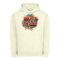 Pigment Pistachio serape leopard patch Urban Hoodie - AdoDesignShop
