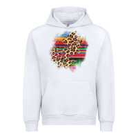 White serape leopard patch Urban Hoodie - AdoDesignShop