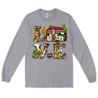 Heather Grey love caravan Long Sleeve Tee - BarkalooDesign