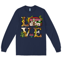 Navy love caravan Long Sleeve Tee - BarkalooDesign