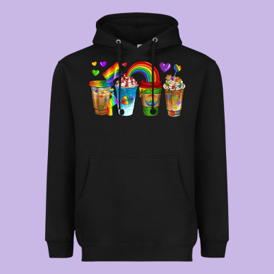 Heavyweight Hoodie lgbtq coffee drinks