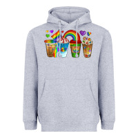 Heather Grey lgbtq coffee drinks Heavyweight Hoodie - texasbilliewilder