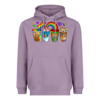 Lavender lgbtq coffee drinks Heavyweight Hoodie - texasbilliewilder