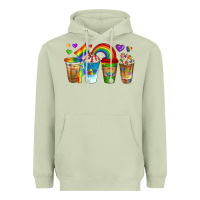 Matcha lgbtq coffee drinks Heavyweight Hoodie - texasbilliewilder