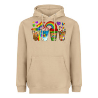 Mushroom lgbtq coffee drinks Heavyweight Hoodie - texasbilliewilder