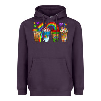 Plum lgbtq coffee drinks Heavyweight Hoodie - texasbilliewilder