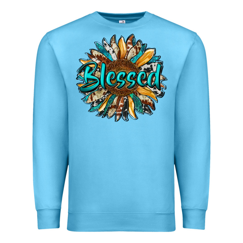 Blessed Sunflower Premium Sweatshirt by RanaPortraitStore | Teevron