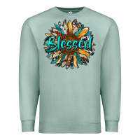 Seafoam blessed sunflower Premium Sweatshirt - RanaPortraitStore