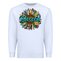 White blessed sunflower Premium Sweatshirt - RanaPortraitStore