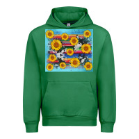 Emerald serape cowhide sunflower Urban Hoodie - AdoDesignShop