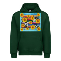 Forest Green serape cowhide sunflower Urban Hoodie - AdoDesignShop