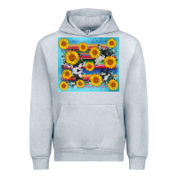 Heather Grey serape cowhide sunflower Urban Hoodie - AdoDesignShop