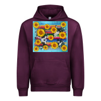 Mauve Wine serape cowhide sunflower Urban Hoodie - AdoDesignShop