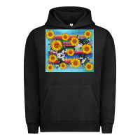Pigment Black serape cowhide sunflower Urban Hoodie - AdoDesignShop