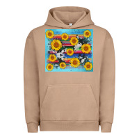 Serape Cowhide Sunflower Urban Hoodie | Teevron