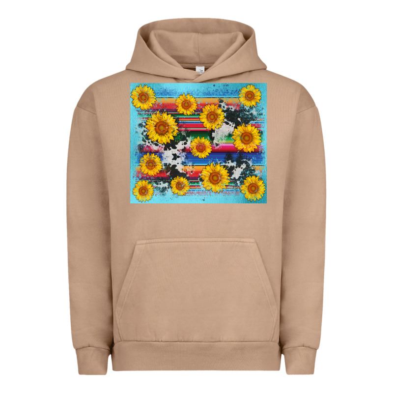 Serape Cowhide Sunflower Urban Hoodie by AdoDesignShop | Teevron