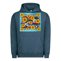 Pigment Midnight Navy serape cowhide sunflower Urban Hoodie - AdoDesignShop