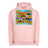 Pigment Salmon serape cowhide sunflower Urban Hoodie - AdoDesignShop